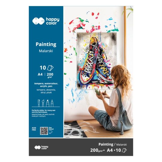 Wysokiej jakości uniwersalny blok przeznaczony do wielu technik PAPIER Śnieżnobiały, lekko gładzony Wysoce nieprzepuszczalny, o dużej chłonności - nie faluje się nadmiernie pod wpływem farb wodnych Dzięki odpowiednio zwartej strukturze powierzchni jest odporny na korekty, rozmazywanie oraz wycieranie gumką Bezkwasowy, bezdrzewny, 100% celulozy Trwały, długowieczny i odporny na starzenie (ISO 9706) Czysta biel bez wybielaczy optycznych (ECF) ZASTOSOWANIE pisakituszakwarela temperagwaszplakatówkaakrylepastelekredkiołówekwęgielsangwina