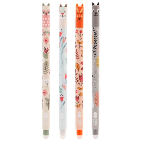 Wymazywalny długopis żelowy DŁUGOPIS Dzięki unikalnej formule tuszu napisany tekst można łatwo wymazać Gumka do wycierania znajduje się na końcu obudowy Obudowa typu soft Grubość linii pisania: 0.5 mm Wkład w kolorze niebieskim (Crystal blue) Wymienne wkłady - standard A ZASTOSOWANIE pisanie nauka pisania rysowanie krzyżówka   sudoku